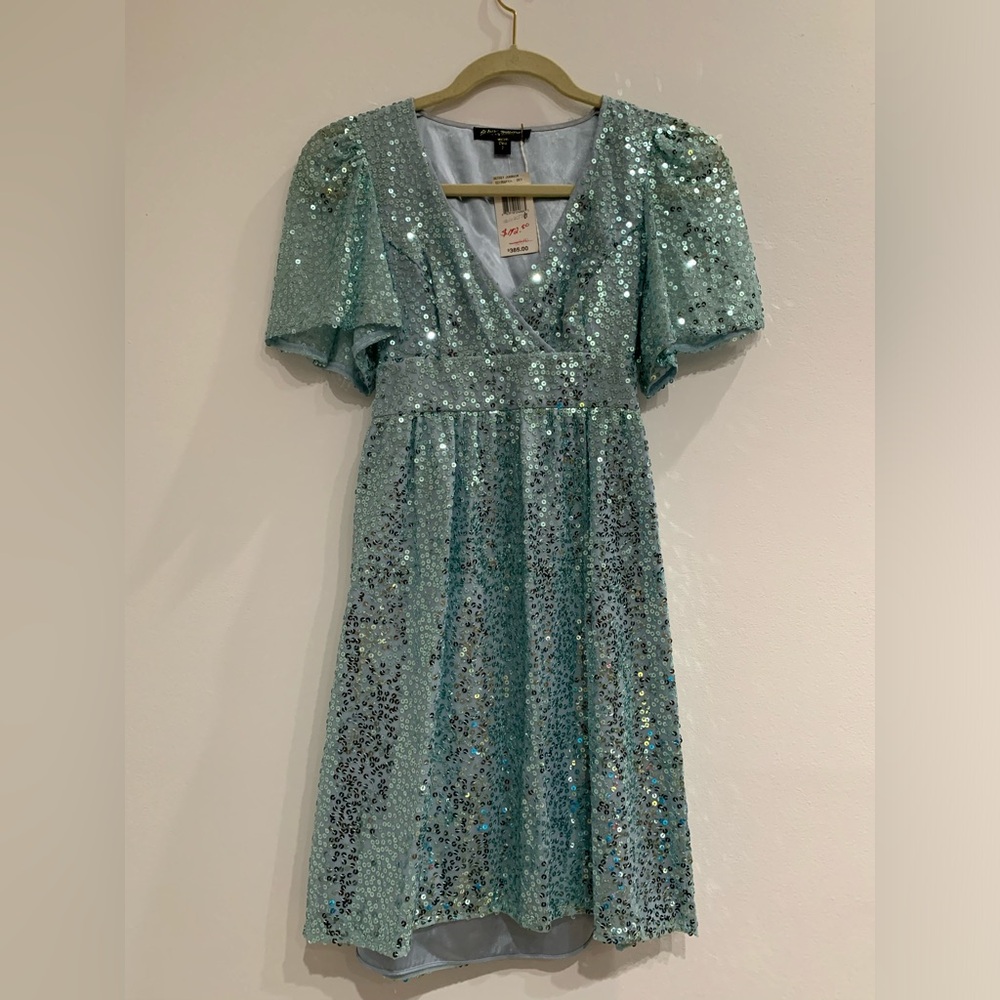 NWT Betsey Johnson Sequin Mini Dress